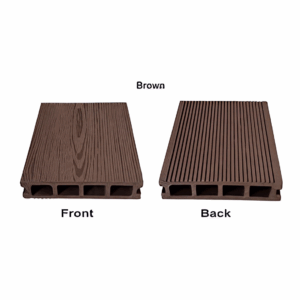 SPC ไม้พื้นภายนอก น้ำตาล 150x21x3000mm. (ลายไม้/ร่องเล็ก)