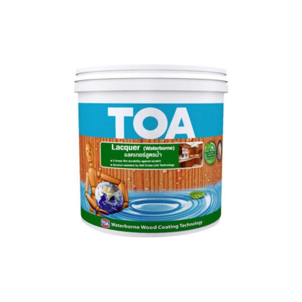 TOA แลคเกอร์ เงาใส ด้านใส สูตรน้ำ 3.785L