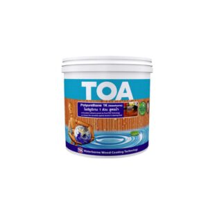 TOA โพลิยูรีเทน 1k เงา ด้าน ใส สูตรน้ำ 3.785L