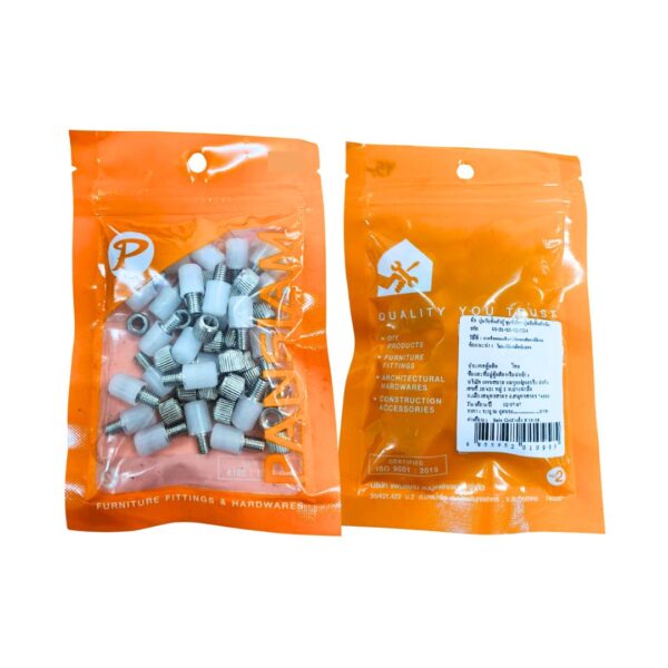 PANSIAM  ปุ่มรับชั้นตัวผู้  SS-31 ชุบสีนิเกิ้ล+ปุ่มรับชั้นตัวเมีย