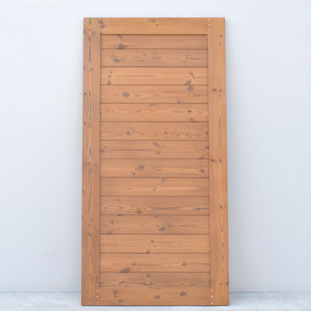 ประตูไม้เทอร์โมวูด มีตา dark/light ความหนา 3mm ลายเฉียง/เฉียงวี/chevron/AB-02