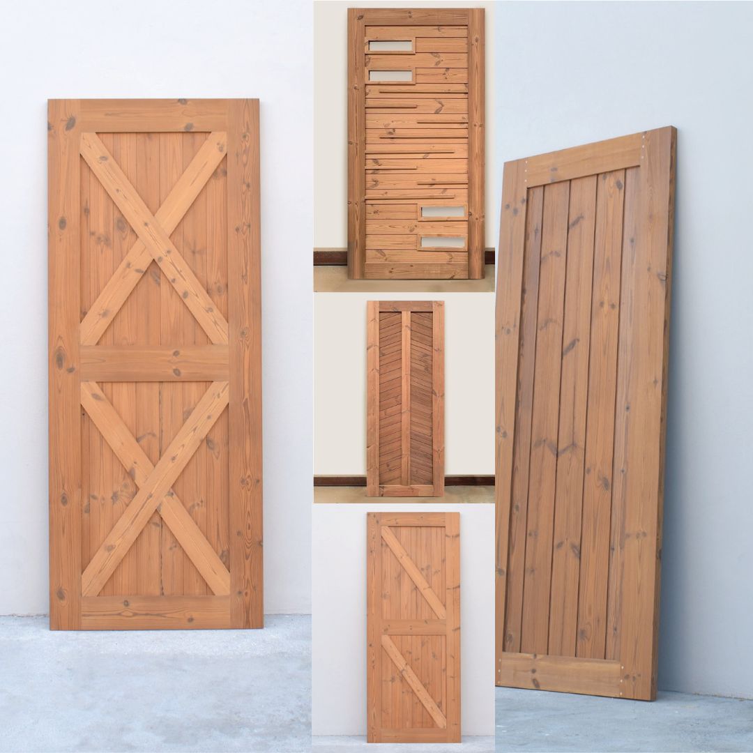 ประตูไม้เทอร์โมวูด มีตา dark/light BD - Image 2