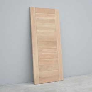 ประตูไม้ไวท์โอ๊ค มะค่า ความหนาผิว 3mm ลายนอน/ตั้ง/portland