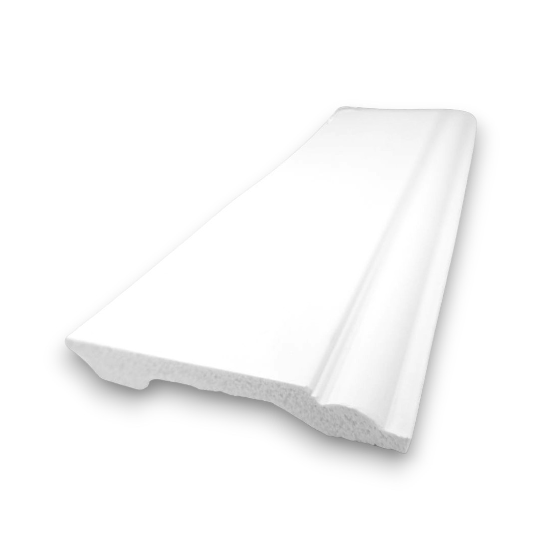 บัวพื้น พลาสวูด (PS) 3002-2 14mmx100mmx2.40m