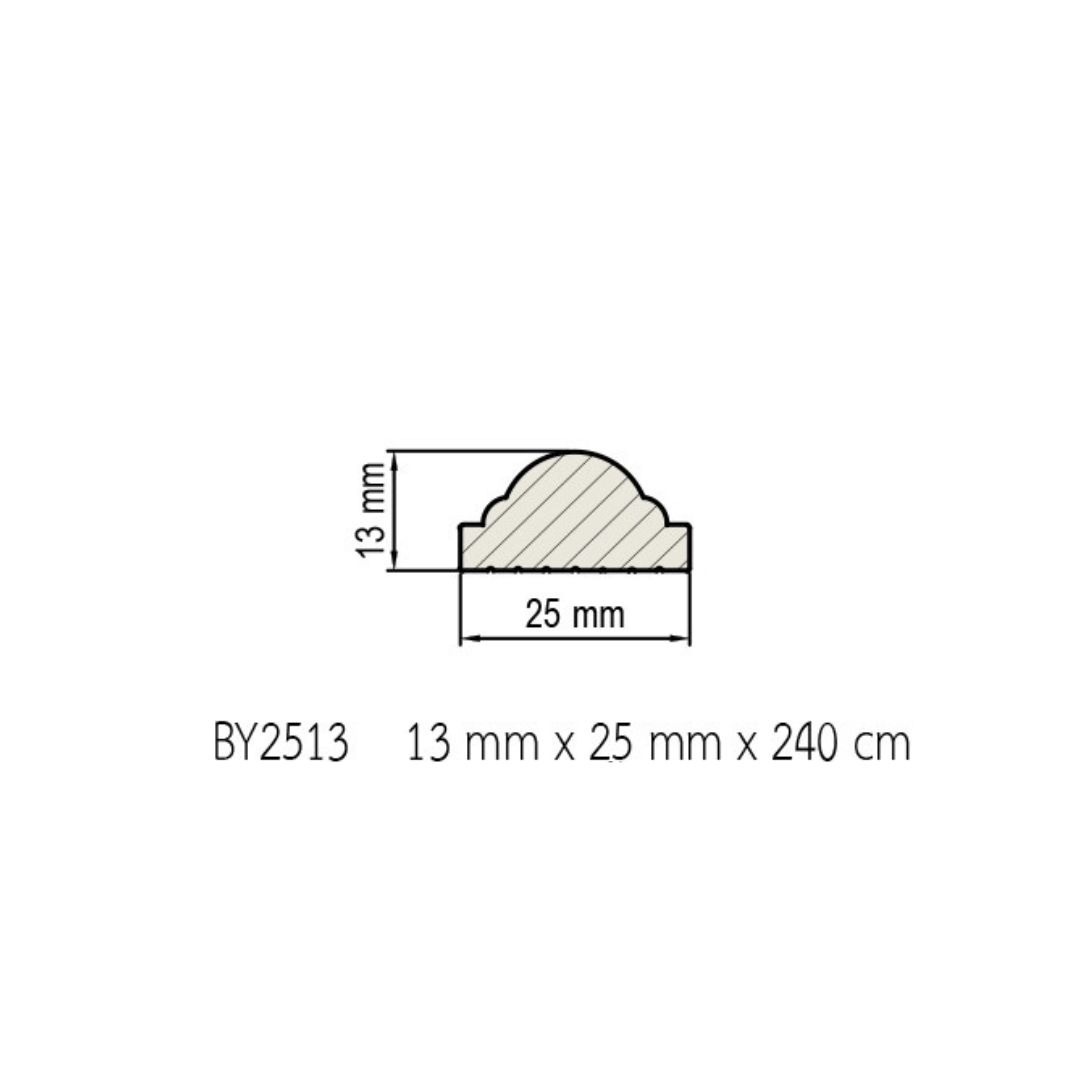 บัวผนัง พลาสวูด (PS) BY2513 13mmx25mmx2.40m - Image 5