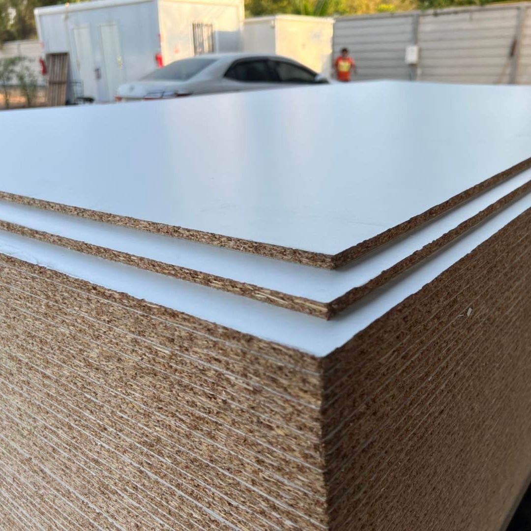 ไม้อัด ปาติเกิ้ล Particle เมลามีนขาว ผิวส้ม 2FC - Image 3