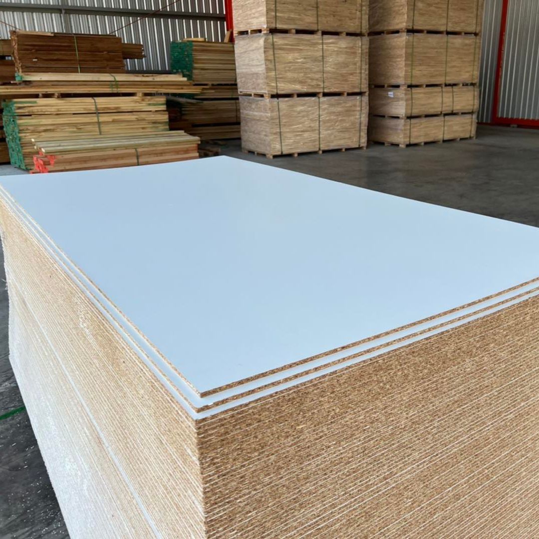 ไม้อัด ปาติเกิ้ล Particle เมลามีนขาว ผิวส้ม 2FC - Image 2