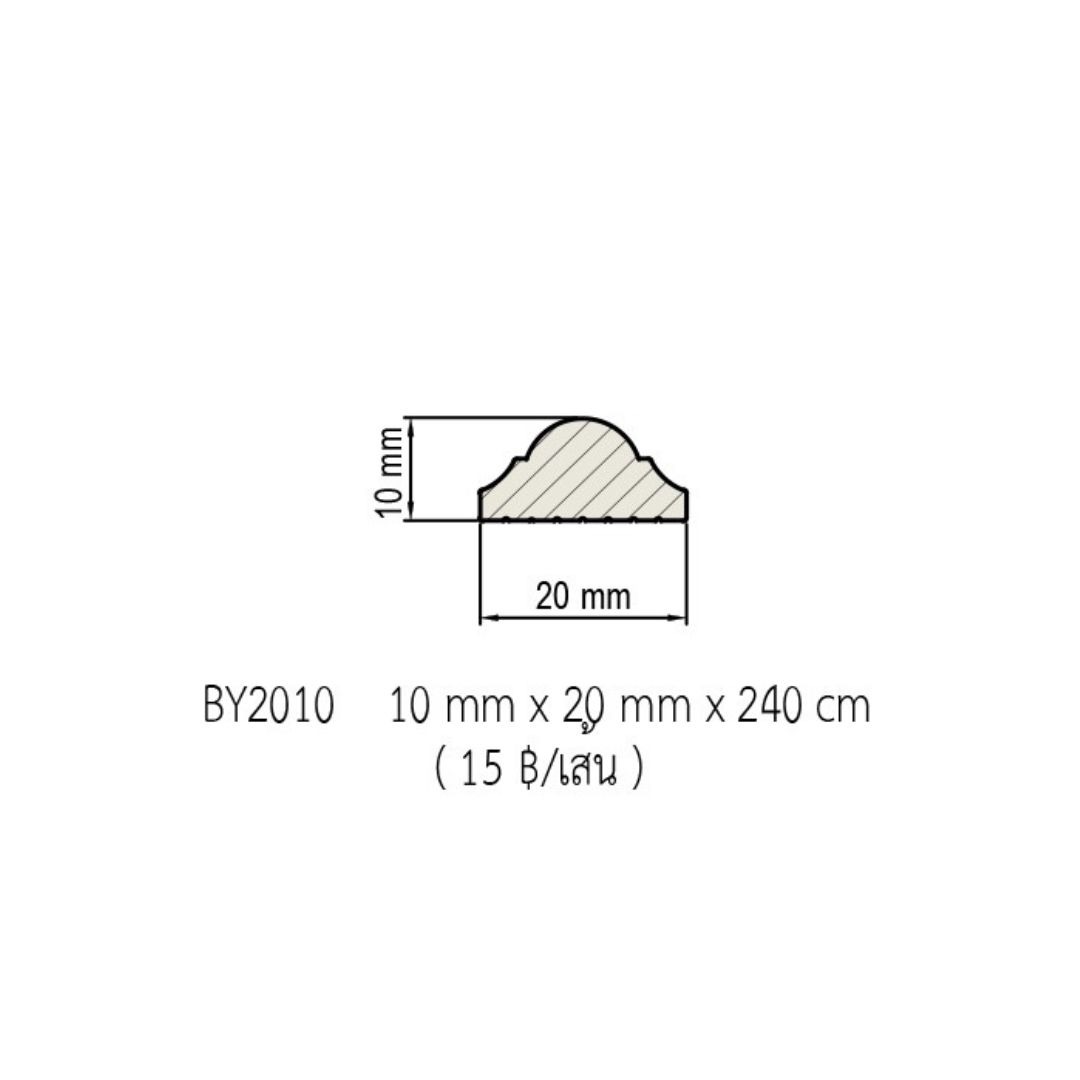 บัวผนัง พลาสวูด (PS) BY2010 10mmx20mmx2.40m - Image 5