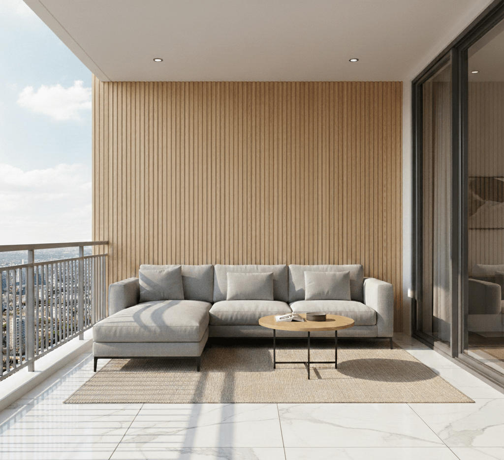 WPC PANEL 4ร่องลึก รหัส 403 804706-26 (เทาอ่อน ลายเส้น) 22x160x2900mm - Image 4