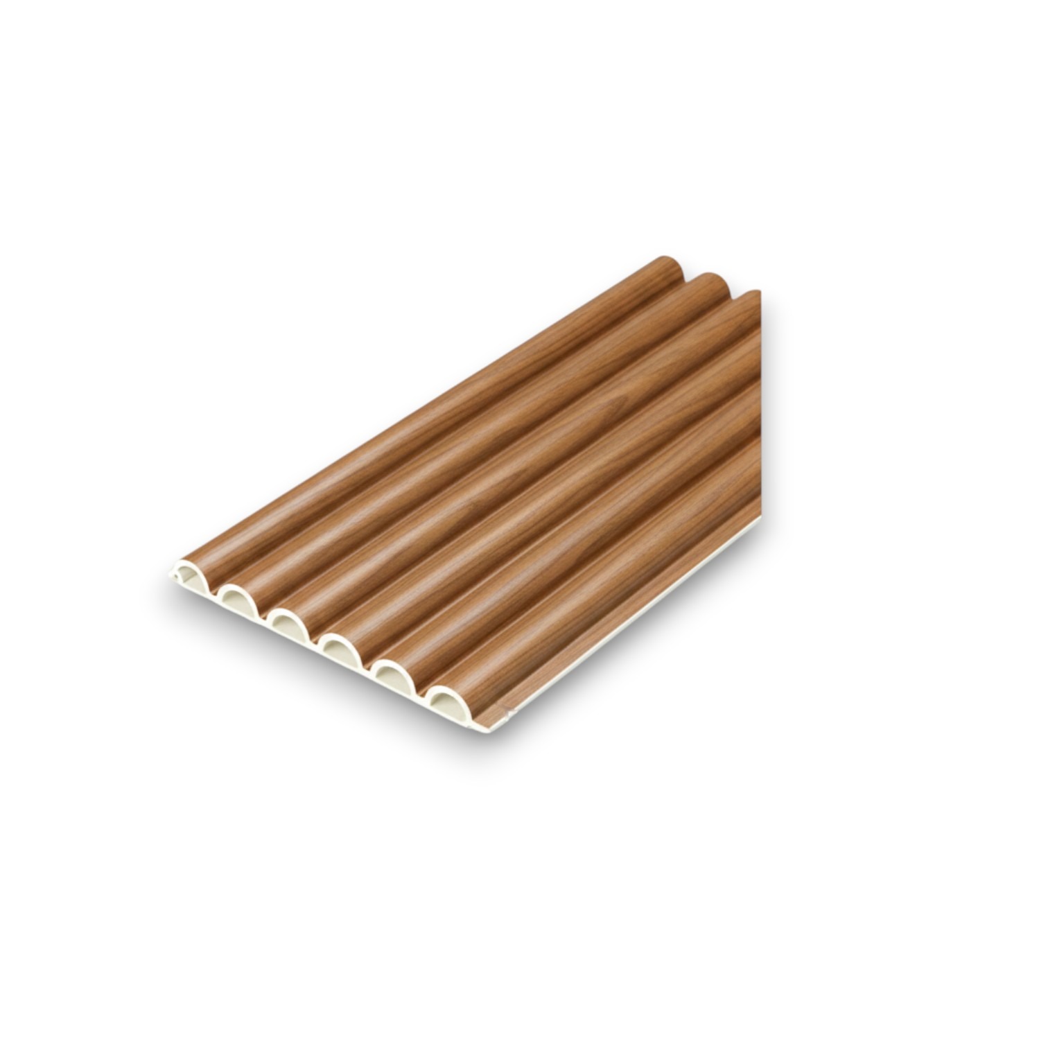 WPC PANEL 6ลอนกลม รหัส 605 807801-9 (สักทอง) ขนาด 15x150x2900mm - Image 2