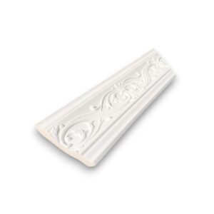 บัวฝ้า โพลียูรีเทน (PU) บัวฝ้า มีลาย 4.5" 113mmx2.40m รหัส CC319