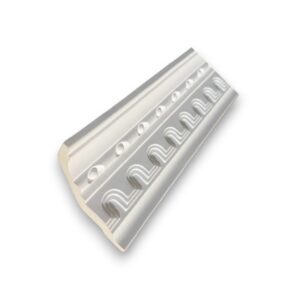 บัวฝ้า โพลียูรีเทน (PU)  บัวฝ้า มีลาย 4.5" 110mmx2.40m รหัส CC8003