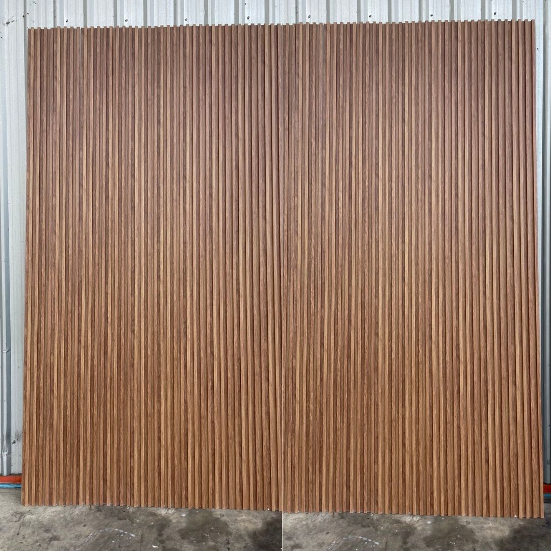 WPC PANEL 4ร่องลึก F416022-3 (สัก/1) 22x160x2900mm - Image 2