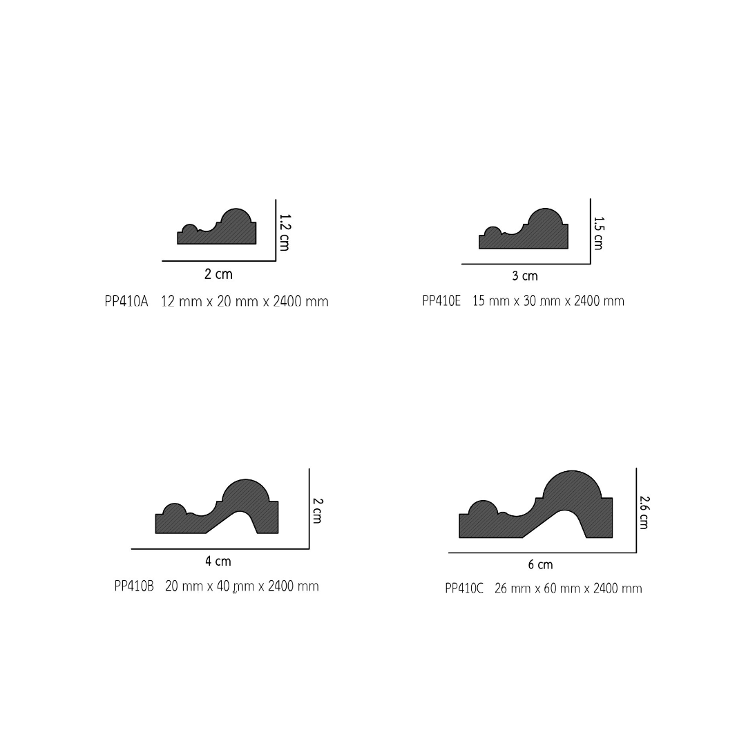 บัวผนัง โพลียูรีเทน (PU) บัวผนัง PP410A ,PP410E,PP410B,PP410C - Image 3