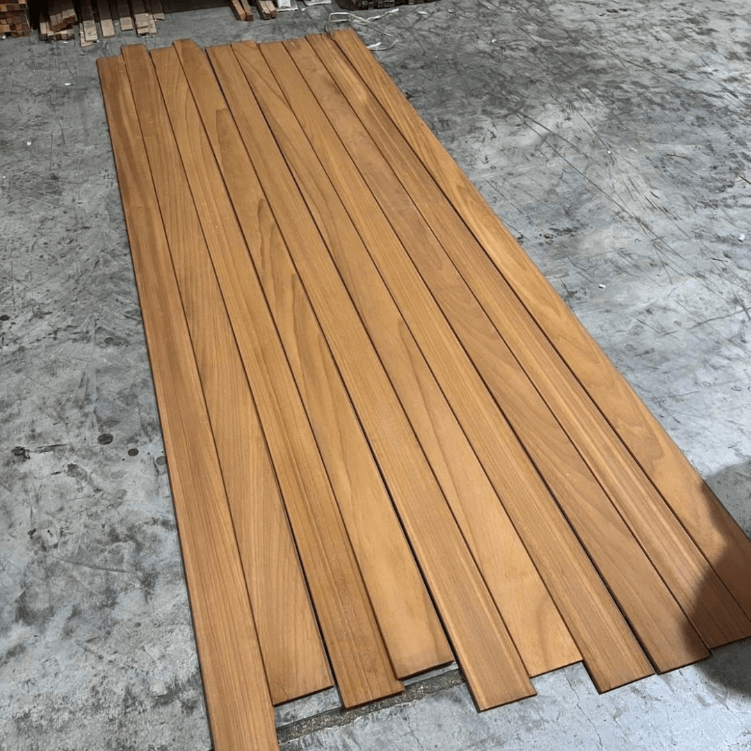 ไม้สน Thermo Abachi ไสเรียบ บังใบ ร่องวี - Image 3