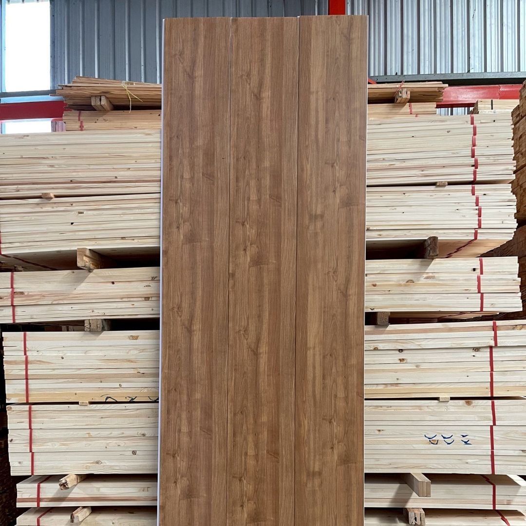 PVC PANEL แบบเรียบ รหัส PVC3005 807801-9 (สักทอง) แบบเรียบ ...