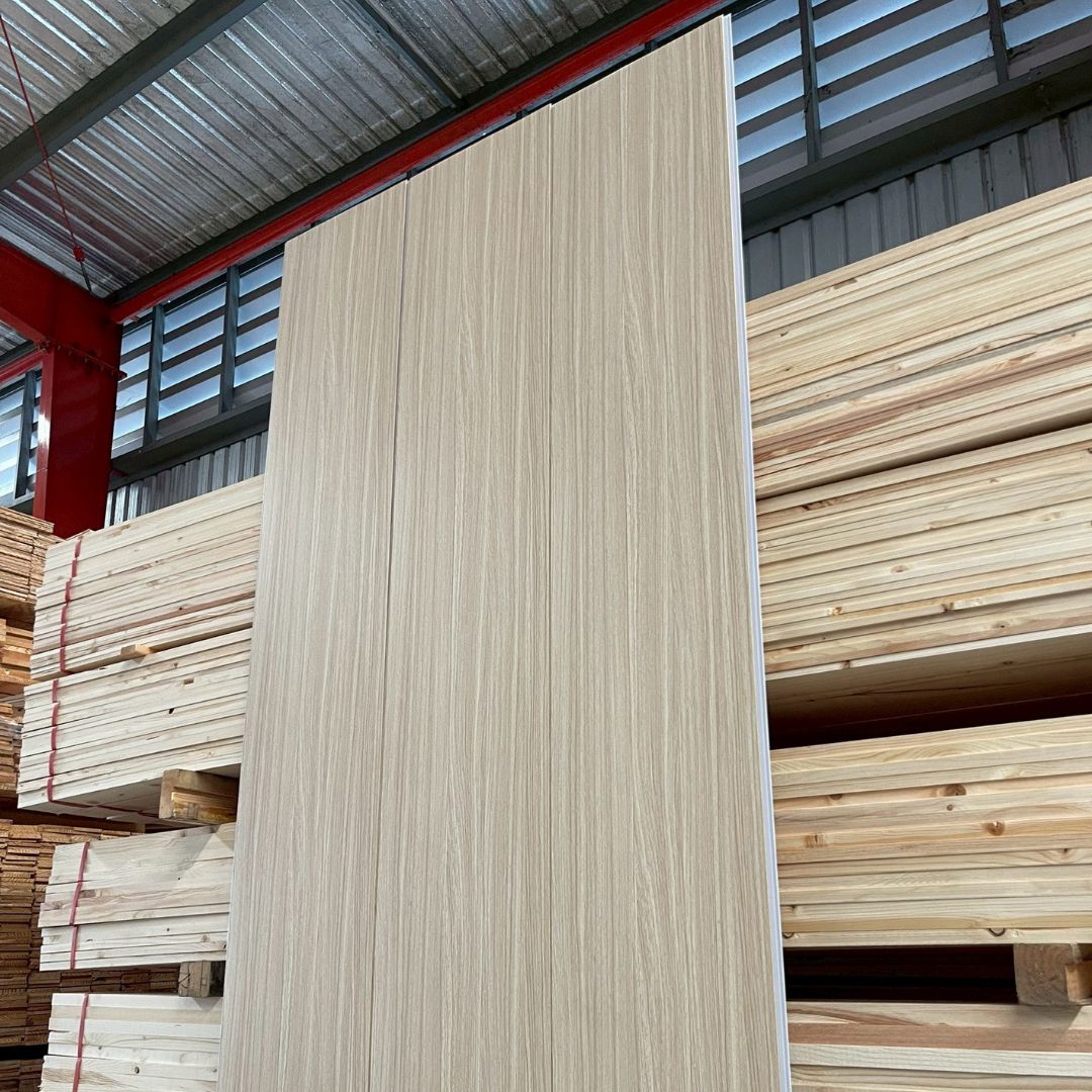PVC PANEL แบบเรียบ รหัส PVC3008 805903-26 (มูจิ โอ๊ค) แบบเรียบ ...