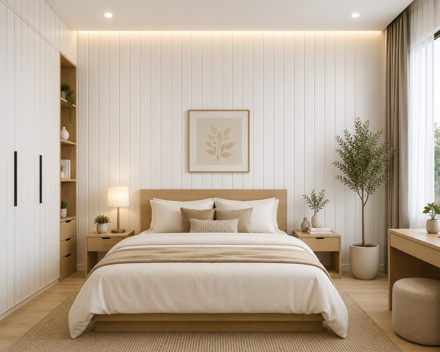 PVC PANEL แบบ 2 ลอน รหัส PVC2266 TH7000 (ขาว) 8mmx200mmx2900mm - Image 5
