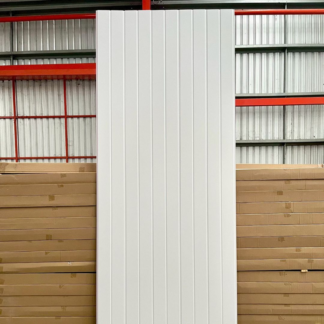 PVC PANEL แบบ 2 ลอน รหัส PVC2266 TH7000 (ขาว) 8mmx200mmx2900mm - Image 3