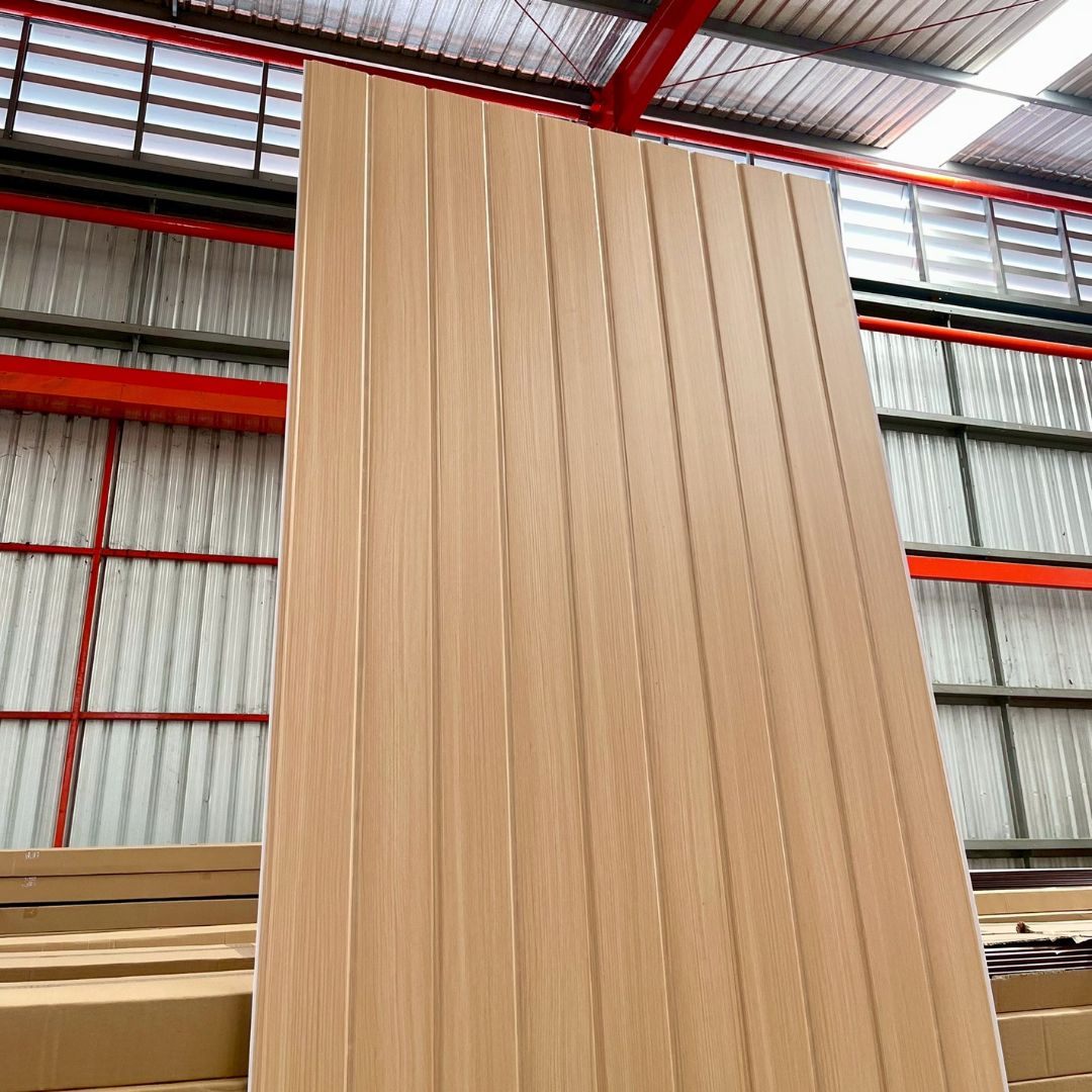 PVC PANEL แบบ 2 ลอน รหัส PVC2227 K7127-302 (บีช) 8mmx200mmx2900mm - Image 2