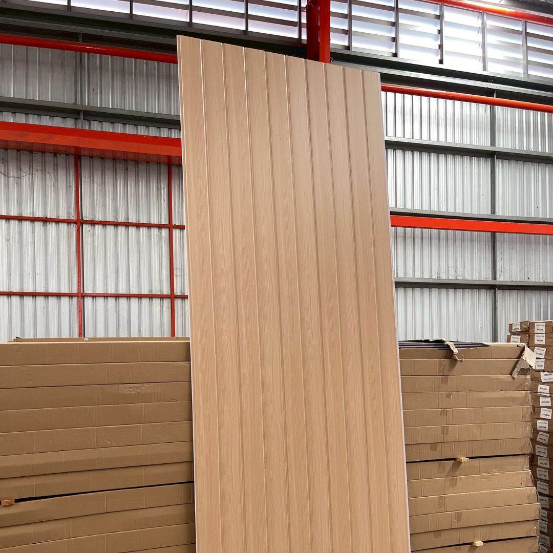 PVC PANEL แบบ 2 ลอน รหัส PVC2227 K7127-302 (บีช) 8mmx200mmx2900mm - Image 3