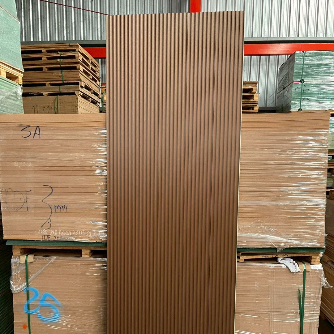 WPC PANEL 7 ลอนเว้า รหัส U68 CJ-804 (Copper Brown) 12x195x2900mm - Image 2