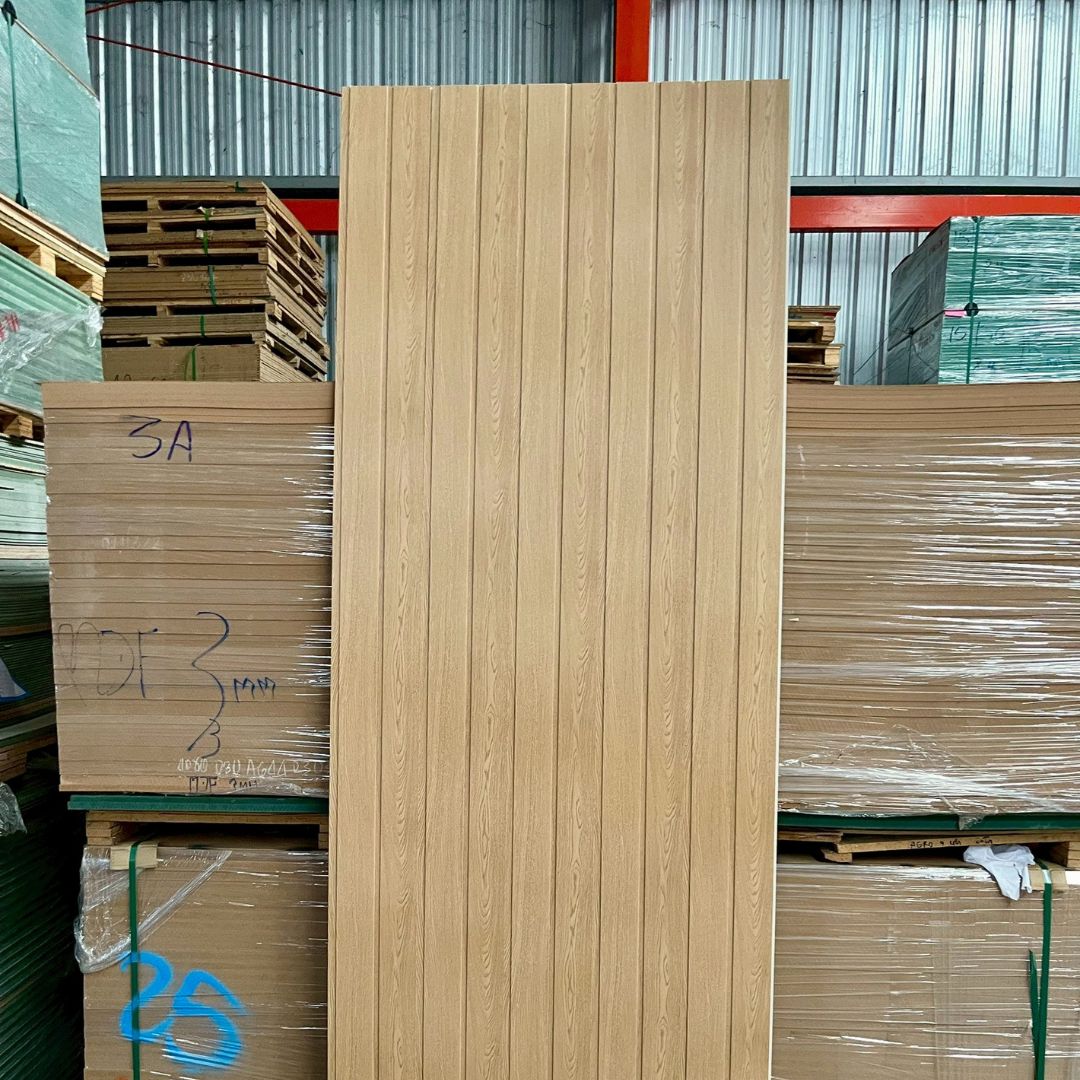 WPC PANEL ไม้ฝา 4" เว้นร่อง รหัส 229 EM99 (สักอ่อน) ขนาด 9x200x2900mm - Image 2