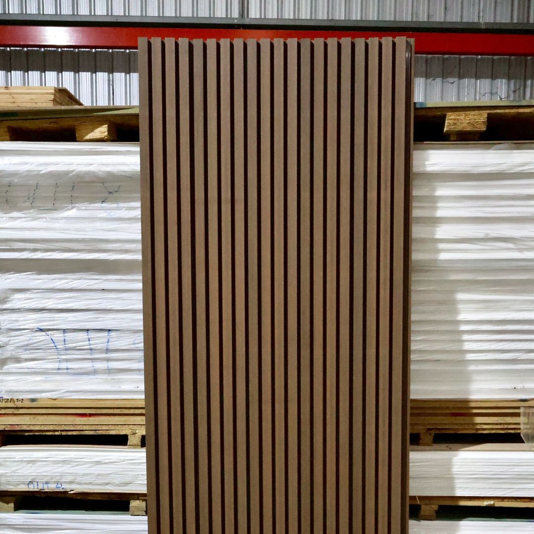 WPC-ASA PANEL (ภายนอก) 4 ร่องลึก รหัส 29ASA 21625 ลาย Walnut ขนาด 25mmx216mmx2900mm - Image 3