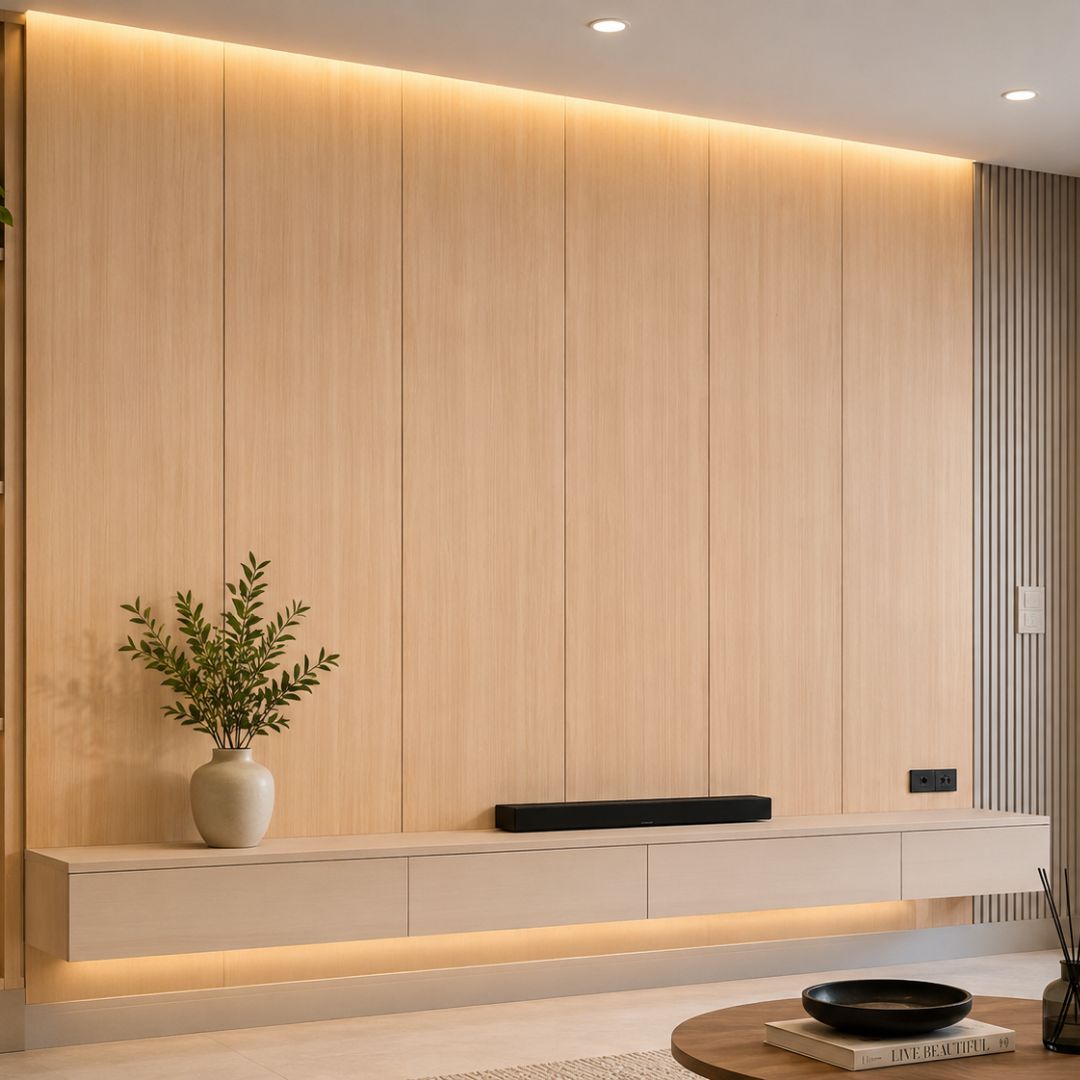 PVC PANEL แบบเรียบ รหัส PVC3019 CKM6638 (โอ๊ค ยุโรป) แบบเรียบ 8mmx300mmx2900mm - Image 4