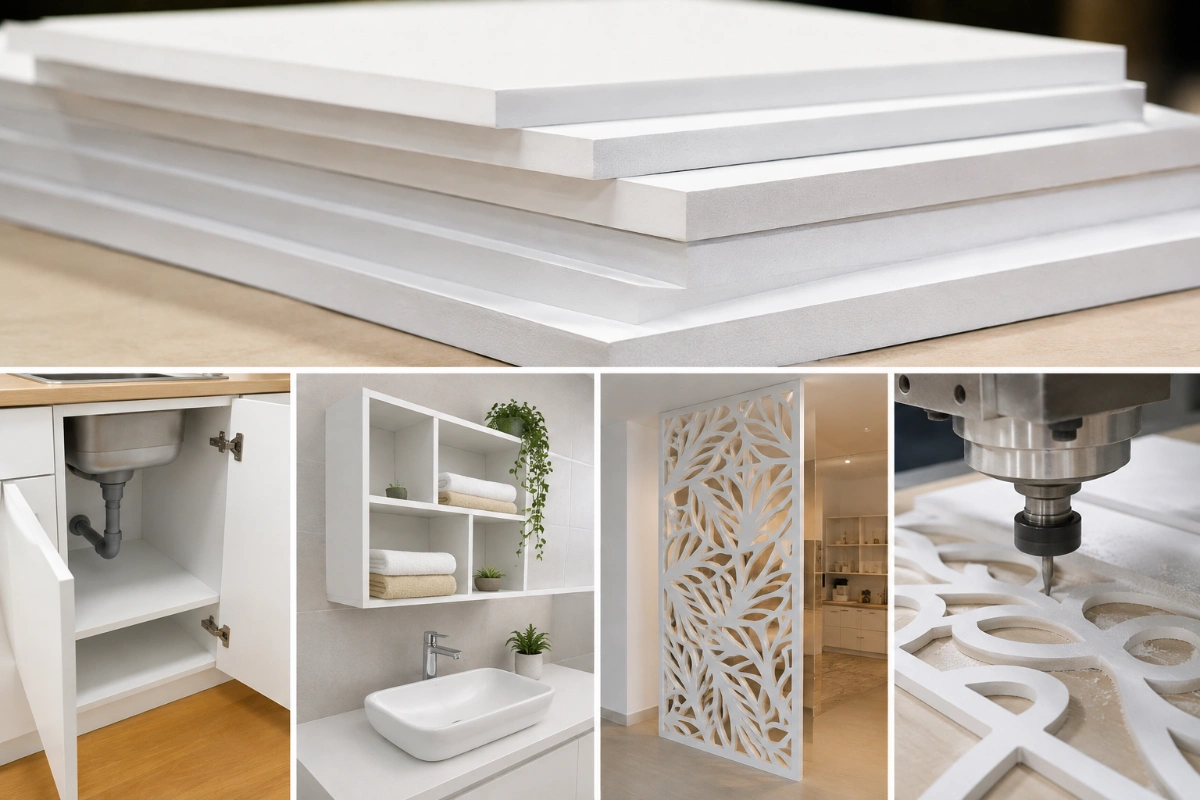 พลาสวูด PVC Foam Board วัสดุสำหรับงานเฟอร์นิเจอร์และตกแต่ง