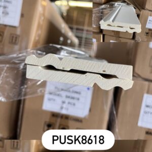 บัวฝ้า โพลียูรีเทน (PU) บัวพื้น 4" รหัส PUSK8618
