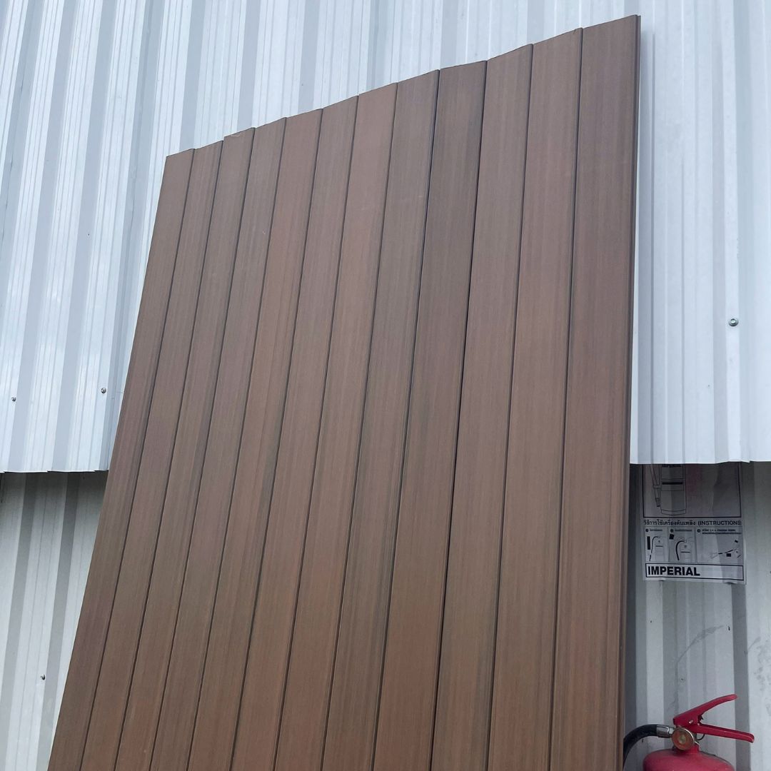 WPC-ASA PANEL (ภายนอก) ไม้ฝา ผิวเรียบ ลาย Walnut ขนาด 16mmx113mmx2900mm - Image 2