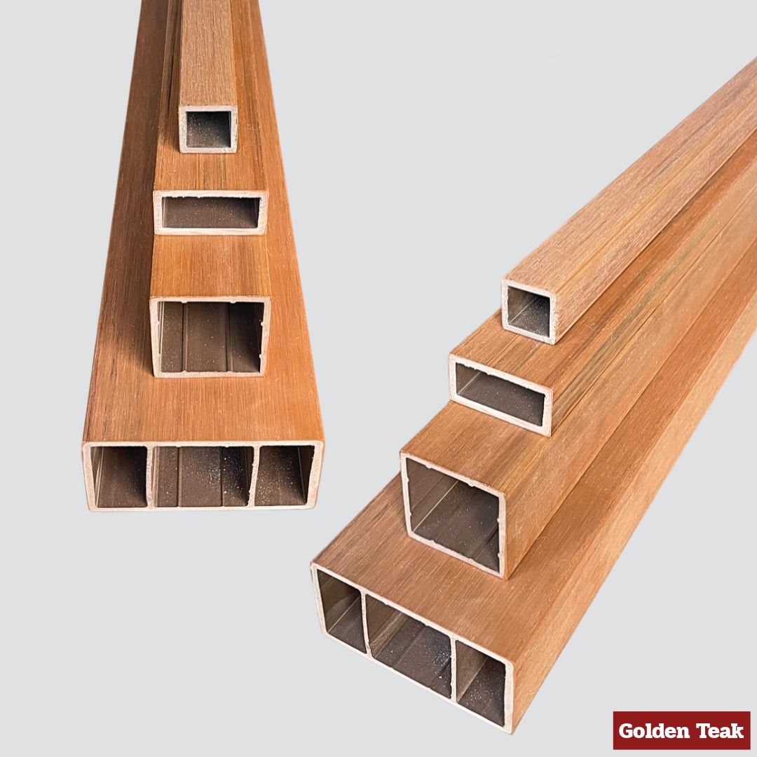 ระแนงกล่อง ภายนอก สี Golden Teak ความยาว 2900mm - Image 2